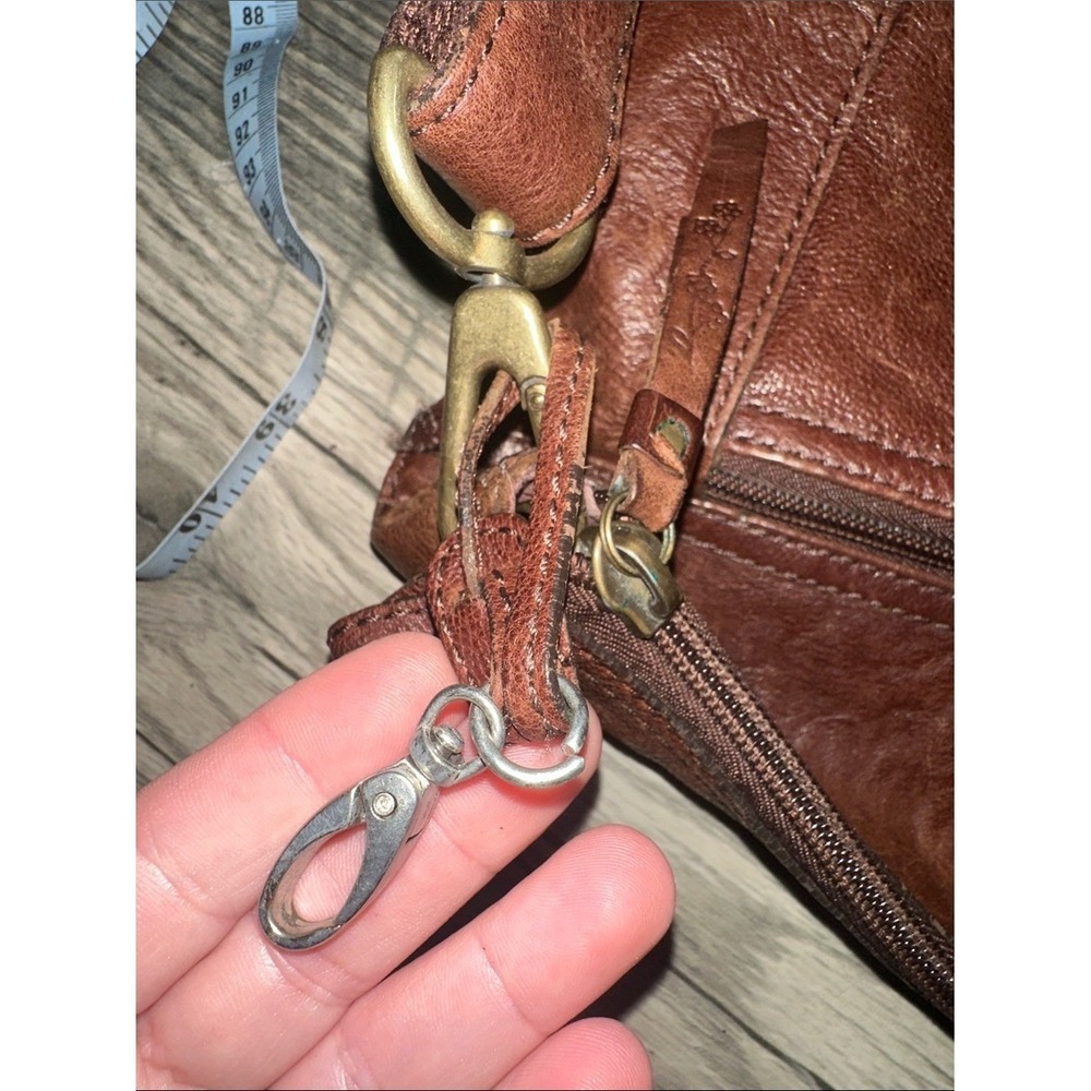 Fossil‎ vintage Leather Shoulder Bag brown with dust bag - Picture 15 of 16